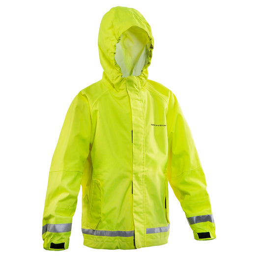 Weather Watch Jacket Juniors Hi-Vis Yellow Front View
