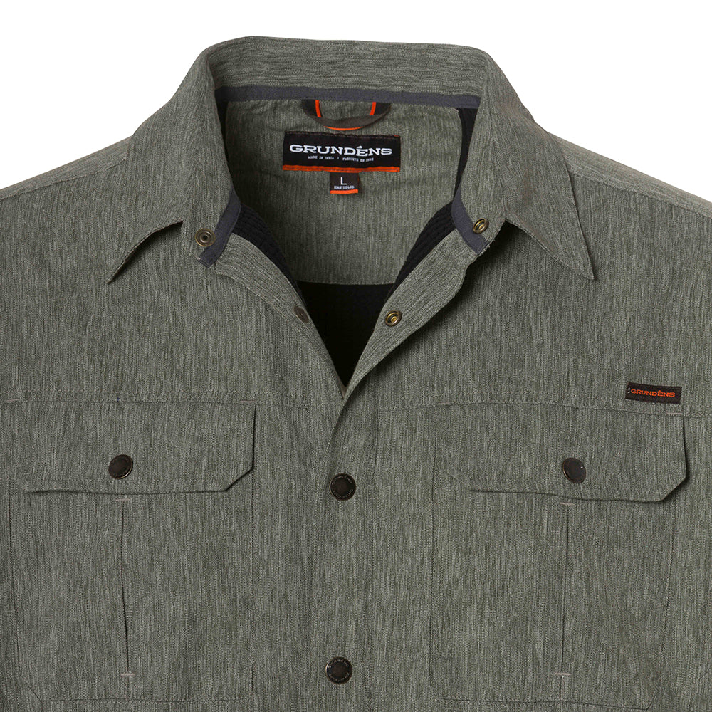 WindChop Insulated Shirt Anchor On Model – Grundens
