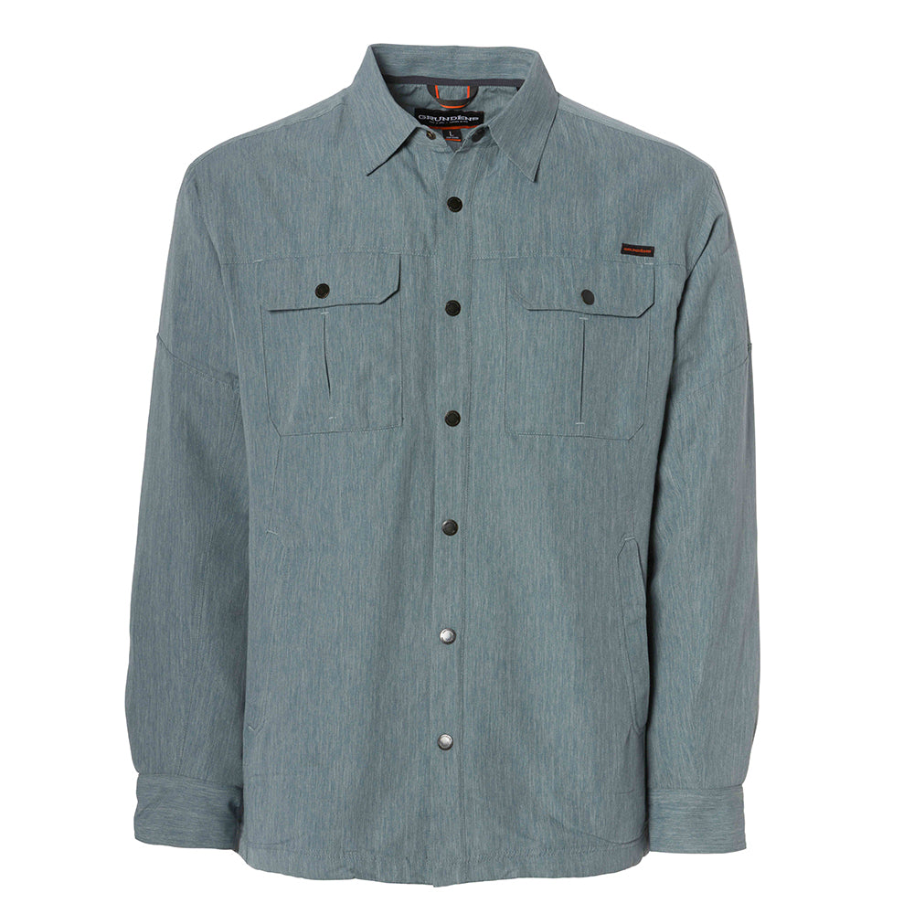 WindChop Insulated Shirt Anchor Front View – Grundens