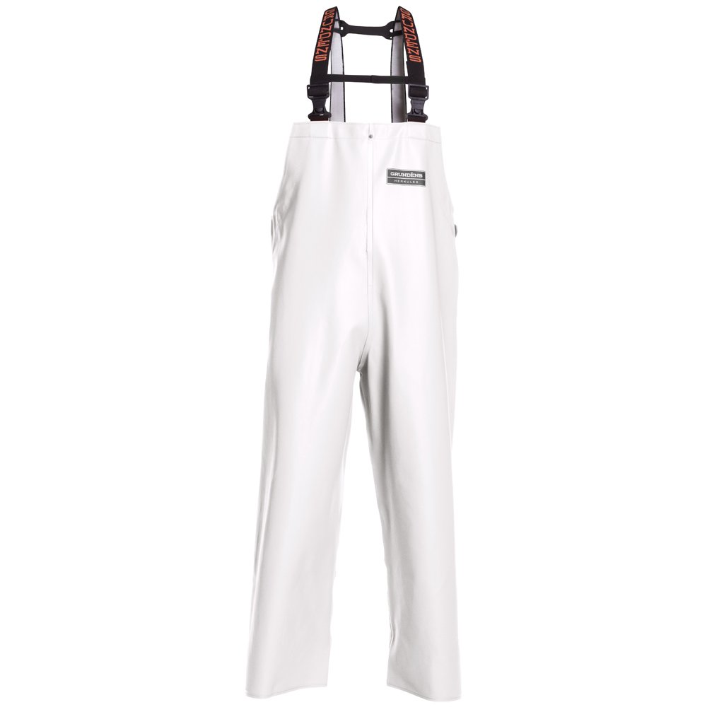 Grundens Shoreman Fishing Bib Pants 500 - White / XXL