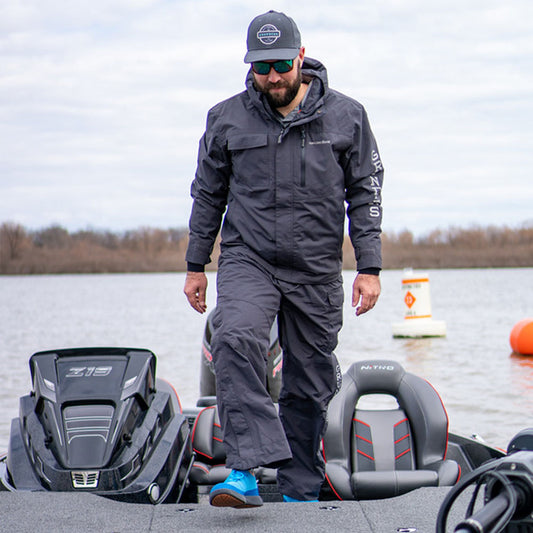 Fishing Waterproof Jacket - 500 Grey - Pebble grey, Light grey